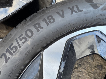 Ford Puma 18 Alloy Wheel R1TC-1007-E1A 7J Continental 215/50 R18 Tyre Scratched