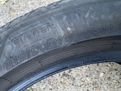 215 50 19 Bridgestone Turanza Eco Enliten 93T 215/50R19 Tyre 4mm Seal No Repairs