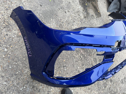VW Golf R Mk8 2021-2023 Предна Броня Синя 5H0807221E Надраскана Огъната