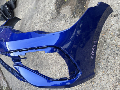 VW Golf R Mk8 2021-2023 Предна Броня Синя 5H0807221E Надраскана Огъната