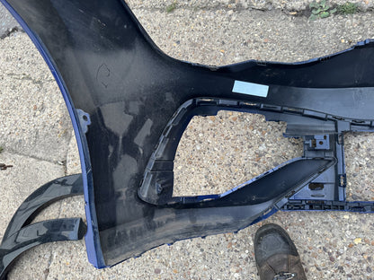 VW Golf R Mk8 2021-2023 Предна Броня Синя 5H0807221E Надраскана Огъната
