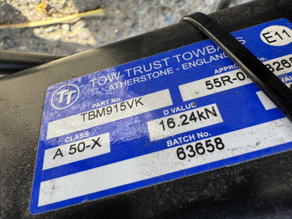BMW X5 E70 X6 E71 Gancio Traino Estraibile a Collo di Cigno Tow-Trust con Impianto Elettrico TBM915VK